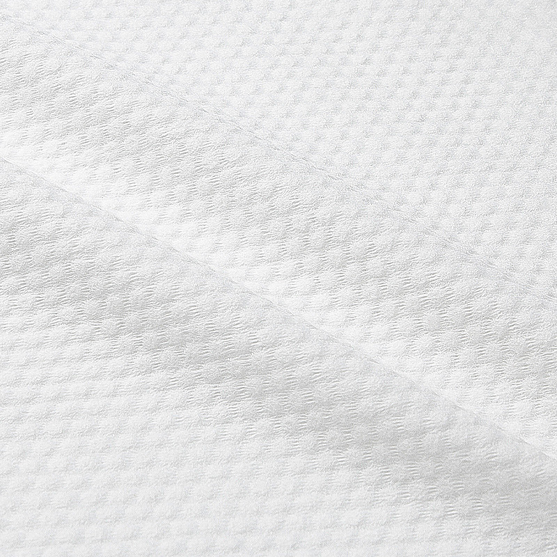 Viscose Polyester Pearl Pattern ผ้าเช็ดทำความสะอาดเปียกแบบใช้แล้วทิ้งผ้าขนหนูเช็ดหน้า Spunlace Nonwoven Fabric